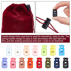 75 шт. 15-цветный пластиковый пружинный шнур стопорный цилиндр замка&nbsp;FIND-PH0001-62
