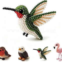 Kit de bordado de cuentas de animales con colibrí 3D para manualidades&nbsp;AC-CBA6750-03