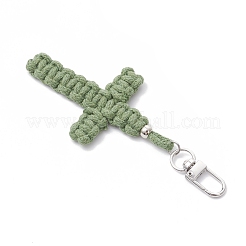 Colgantes y decoraciones con hilos de algodón cruzados&nbsp;HJEW-TA00398-01