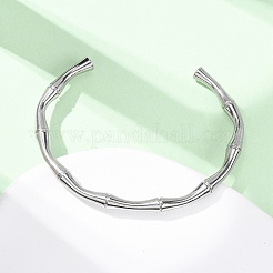 Bracelets manchettes en acier inoxydable 304&nbsp;BJEW-B150-01P