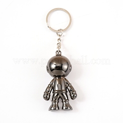 Porte-clés astronaute en plastique&nbsp;KEYC-WH0024-02B