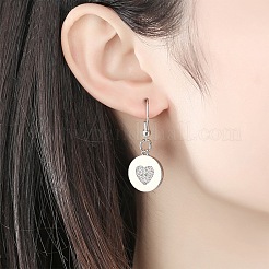 4шт 2 цвета экологически чистые латунные подвески из кубического циркония с микропаве&nbsp;ZIRC-BC0001-04