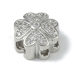 Покрытие стойки латунь микропаве прозрачные кубические циркониевые бусины KK-A220-10P