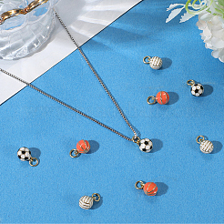 9 шт. 3 стиля латунных эмалевых подвесок&nbsp;KK-BBC0019-17