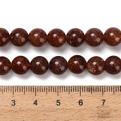 Fili di perle di quarzo rosso fragola naturali&nbsp;G-F833-R01-8mm-01