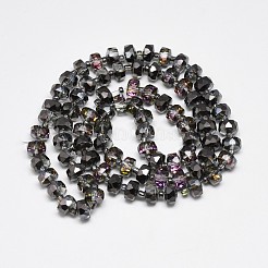 Стеклянные бусины с гальваническим покрытием &nbsp;EGLA-Q083-8mm-D03