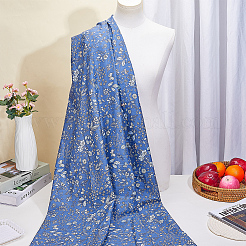 1 m de tissu en coton à motifs floraux&nbsp;AJEW-CY0002-30A