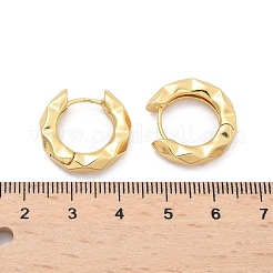 Pendientes de aro texturizados de acero inoxidable 304 para mujer&nbsp;EJEW-U060-01A-G