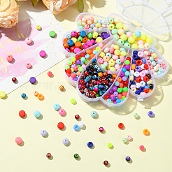 456 шт. Непрозрачные акриловые бусины&nbsp;MACR-YW0003-38