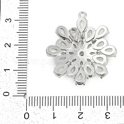 Кубический цирконий из латуни со стеклянными подвесками&nbsp;KK-Q026-16P