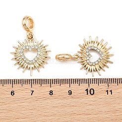 Legierung Kristall Strass europäischen baumeln Charms&nbsp;AL-CBAC2D3-19G