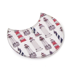 Печатные подвески из непрозрачного акрила&nbsp;FIND-K017-10B