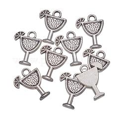 Подвески из тропического напитка в тибетском стиле&nbsp;TIBEB-A14275-AS-LF