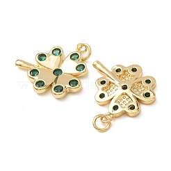 Colgante micropavé cubic zirconia de latón&nbsp;CU-CBA2F11-20B-G