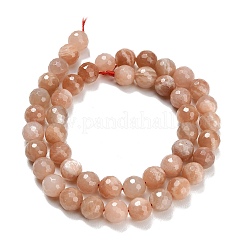 Натуральный Sunstone бисер пряди&nbsp;G-C280-B18-8mm