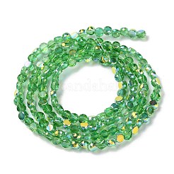 Прозрачные стеклянные бусины гальваническим пряди&nbsp;GLAA-Q099-A01-03