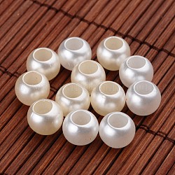 Acrylic Imitation Pearl Beads, Rondelle, Mixed Color, 10x8mm, Hole: 5mm, about 1320pcs/500g