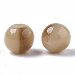 Harz perlen, Nachahmung Edelstein, Runde, Weizen, 8 mm, Bohrung: 1.6 mm