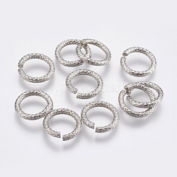 304 Edelstahl offenen Ringe springen, Edelstahl Farbe, 12x2 mm, Innendurchmesser: 8 mm