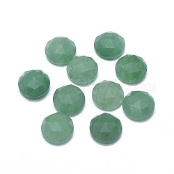 Cabochons en pierre gemme naturelle, facette, plat rond, 7.5x3.5~4mm