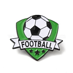 Футбольные эмалированные значки, черный значок из сплава для мужчин и женщин, зелёные, 26.5x29.5x1.3 мм