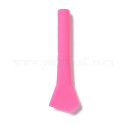 Rührstäbchen aus Silikon, Wiederverwendbares Bastelwerkzeug aus Kunstharz, tief rosa, 109x31.5x12.5 mm