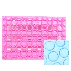 Пищевые пластиковые формы для печенья, инструмент для выпечки бисквитов, круглые, розовые, 110x76x20 мм