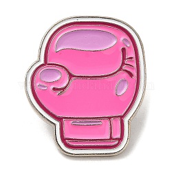 Alfileres de esmalte serie rosa, Broches de aleación en tono platino para ropa, mochila, mujer, guantes, 30x25.5x1.5mm