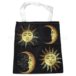 Bolsas de lona, bolsas de lona de polialgodón reutilizables, para comprar, artesanías, regalos, luna, sol, 59 cm
