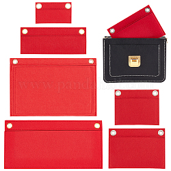 Вставка-органайзер для сумки wadorn 6 размера, Фетровый органайзер для сумочки, внутренний карман, кошелек, комплект для переоборудования сумки-клатча с ушком, аксессуар для сумки-мешка, красные