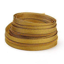 Accessori d'abbigliamento , cerniera chiusa in nylon, oro, 30 mm, 5 iardae / pacco
