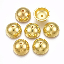 Пластиковые шарики ccb, золотые, 14x7 мм, Отверстие : 1.5 мм , около 1000 шт / 500 г
