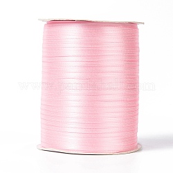 Doppelseitiges Satinband, Polyesterband, rosa, 1/8 Zoll (3 mm) breit, etwa 880 yards / Rolle (804.672 m / Rolle)