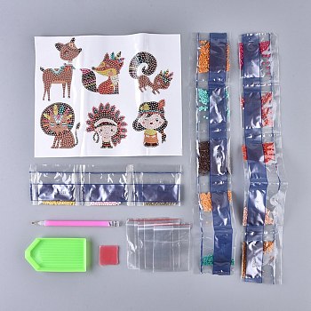 DIY Diamant Malerei Aufkleber Kits für Kinder DIY-F051-17