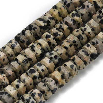 Природные яшмы далматин бисер нитей&nbsp;G-G317-A16-3x6mm-1