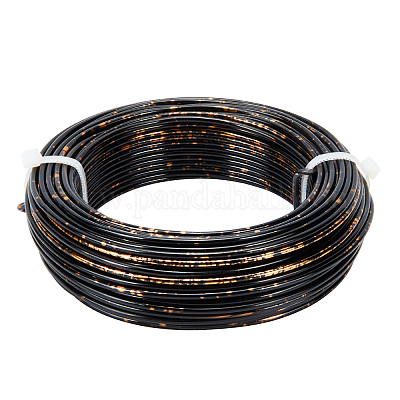 BENECREAT 23 Feet 3 Gauge Aluminum Wire Black Bendable Metal Sculpting Wire  for Floral Model Skeleton Art Making and Beading Jewelry Work 