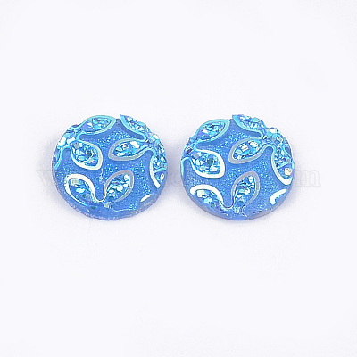 Cabochons en résine&nbsp;CRES-T012-03G-1