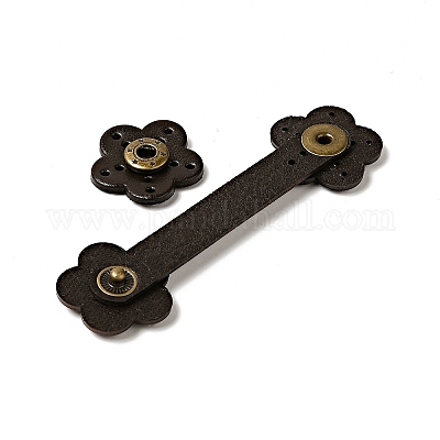 Цветок воловья кожа пришить застежки для кошелька&nbsp;FIND-D027-08B-1