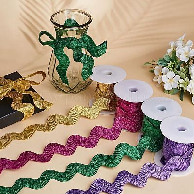 Лента из полиэстера с волнистой бахромой длиной 5 ярд.&nbsp;OCOR-GF0003-45A-1