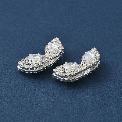 Латунные микро проложить кубического циркония бусы KK-S336-09S-C-1