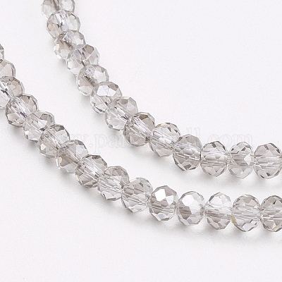 Прозрачные стеклянные бусины&nbsp;GLAA-F076-B04-1