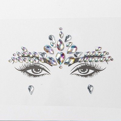 Акриловые наклейки для лица с драгоценными камнями&nbsp;LS-MRMJ-F014-02-1