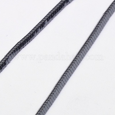 Chapelets de perles en hématite synthétique sans magnétiques&nbsp;G-J174-3x3mm-07-1