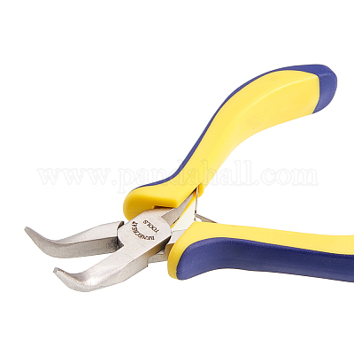 6 Mini Needle Nose Pliers with Comfort Grip Straight+Bent