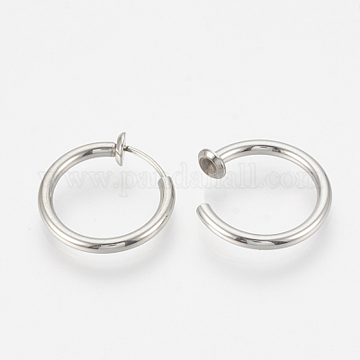 spring hoop earrings non pierced ears