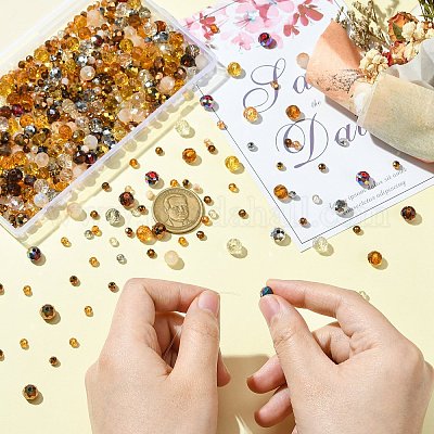 1000шт стеклянные бусины&nbsp;GLAA-CJC0001-24D-1