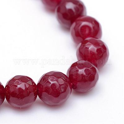 Chapelets de perle en jade blanc naturel&nbsp;G-R346-4mm-02-1