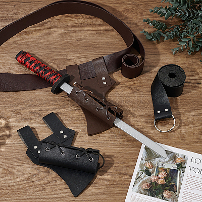 Ножны для меча из искусственной кожи&nbsp;AJEW-WH0248-582A-1