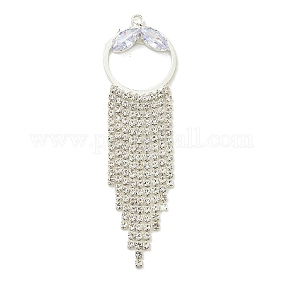 Ciondoli rhinestone in ottone&nbsp;KK-I715-08S-01-1