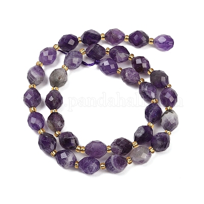 Natürlichen Amethyst Perlen Stränge&nbsp;G-N342-149G-1